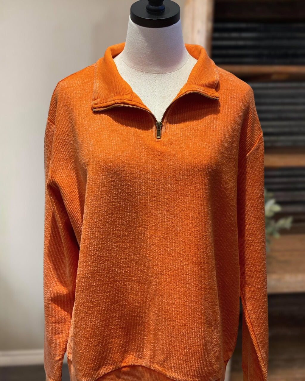 Washed Corduroy Pullover