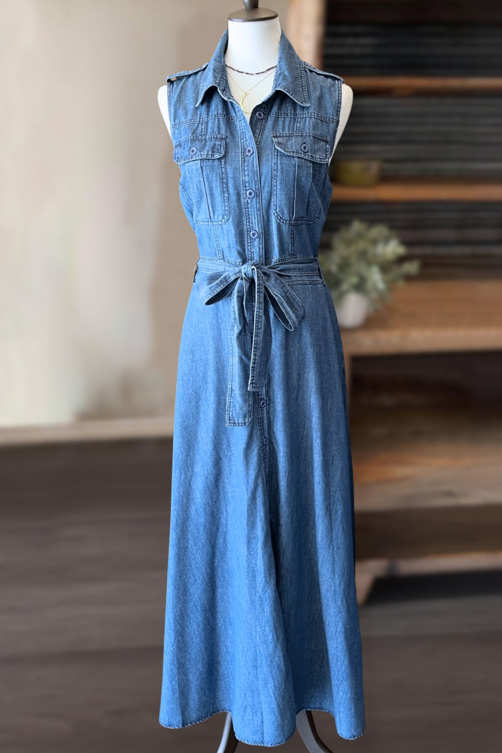 Day Out Denim Maxi Dress