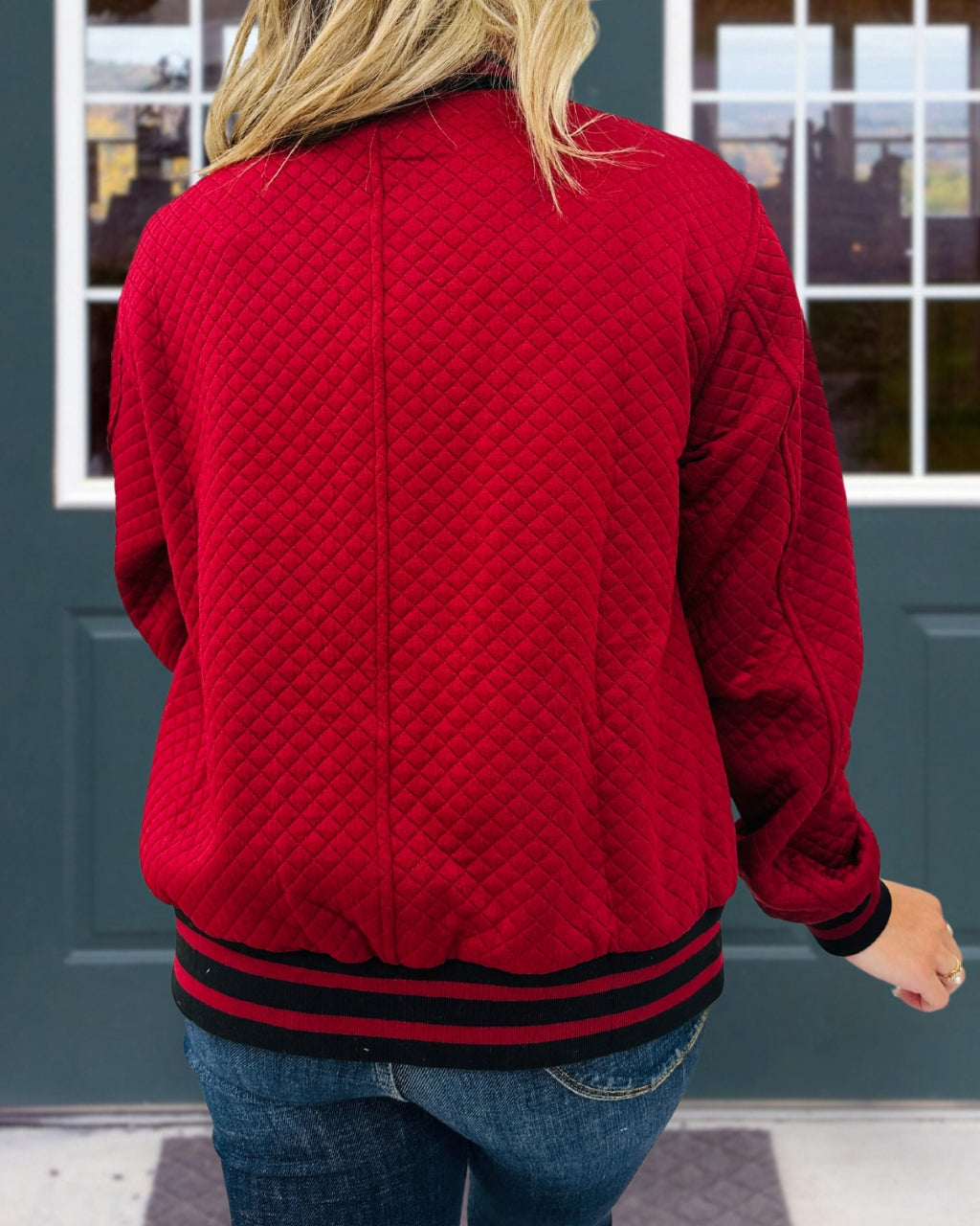 Quilted Bomber Jacket