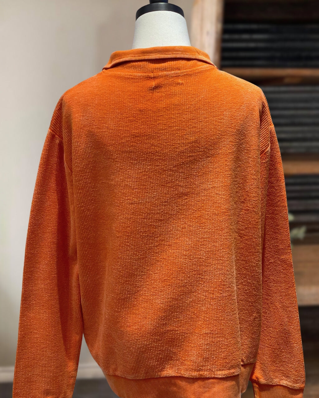 Washed Corduroy Pullover