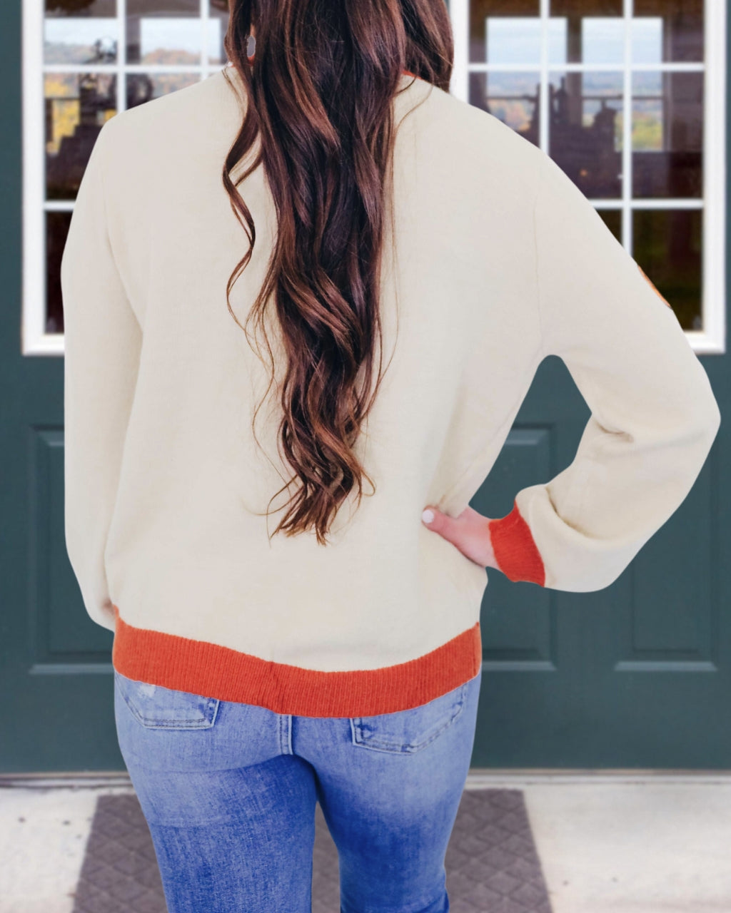 Sparkling Pumpkin Orange Cardigan