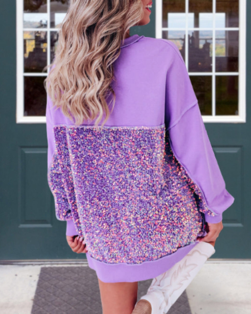 Shimmer Sequined Pullover