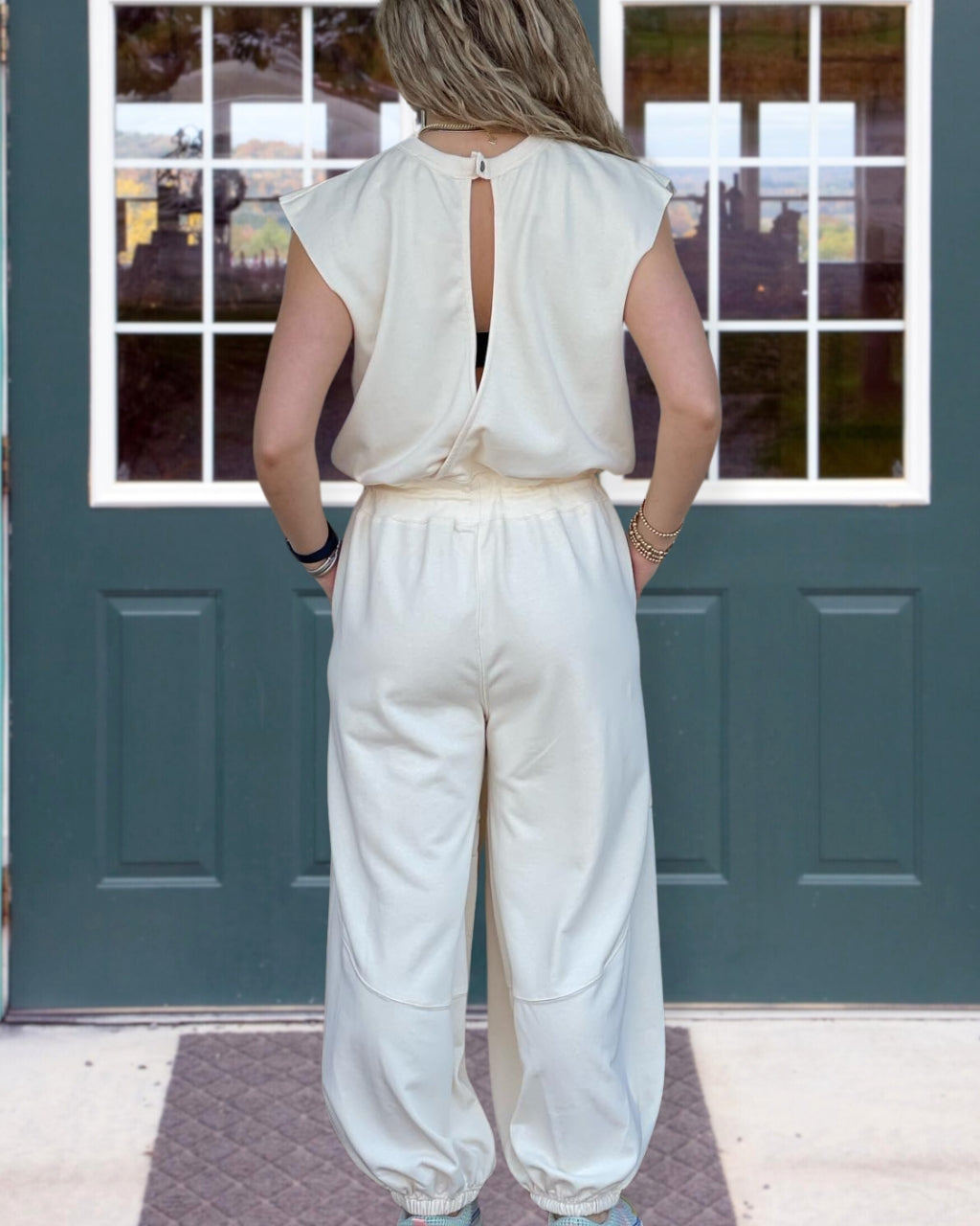 Breezy Drop-Sleeve Jumpsuit