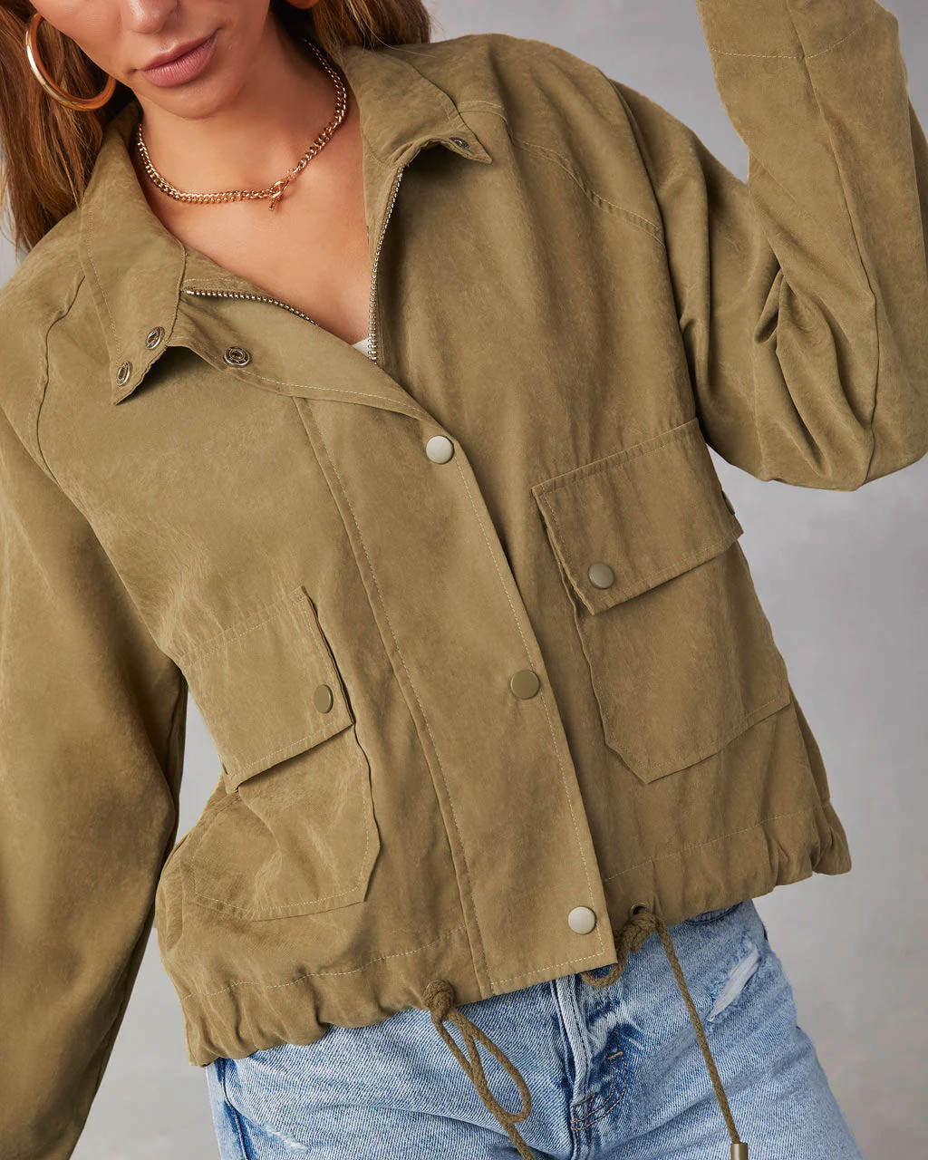 Suede-Like Lightweight Jacket