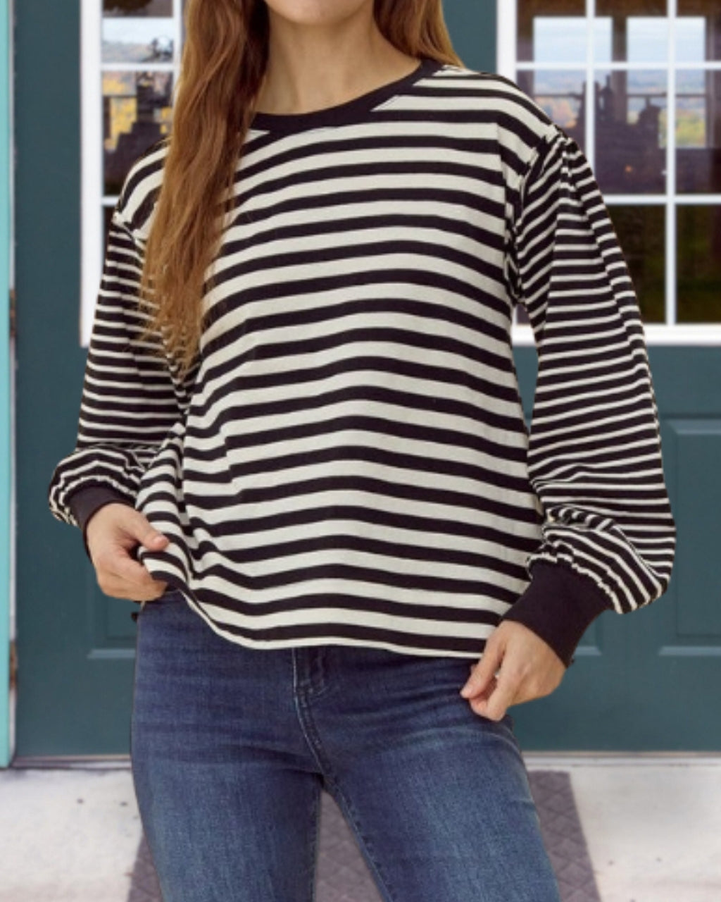 Mixed Stripe Pullover