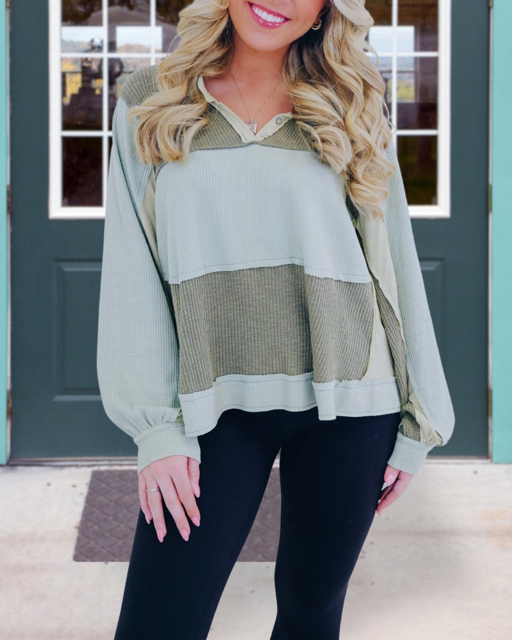 Cozy Cotton Colorblock Sweatshirt