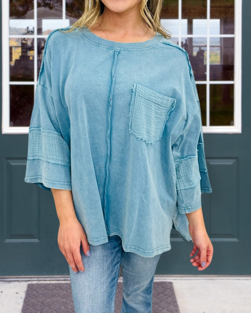 Flowy of Nostalgia Oversize Top