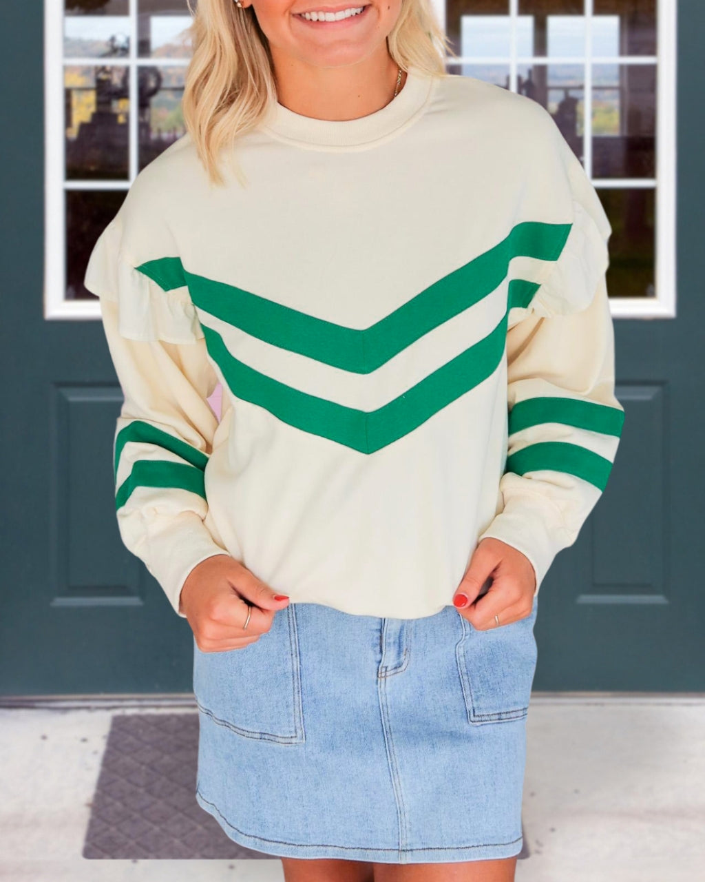 Contrast Patch Sweatshirt