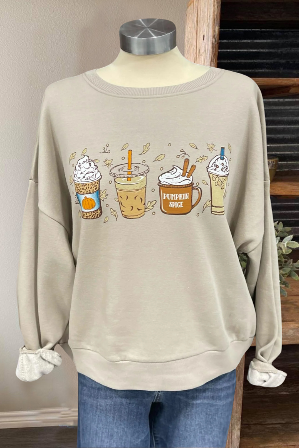 Fall Pumpkin Spice Latte Sweatshirt