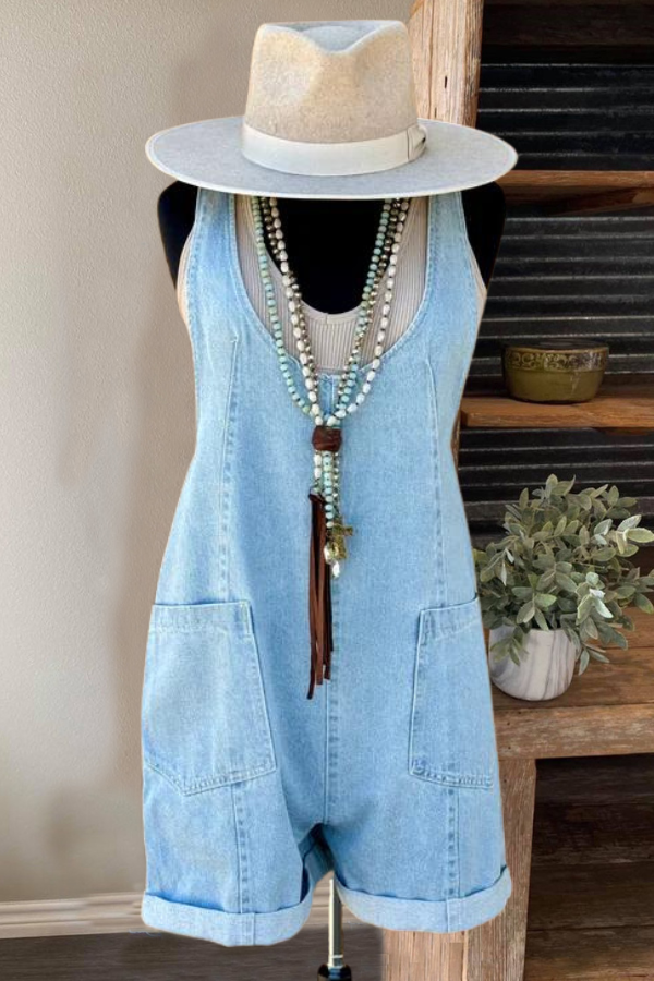 Chic Comfort Denim Romper