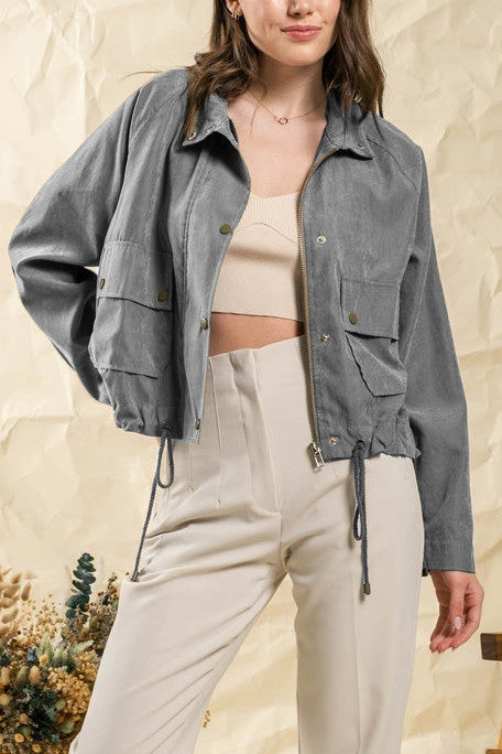 Suede-Like Lightweight Jacket