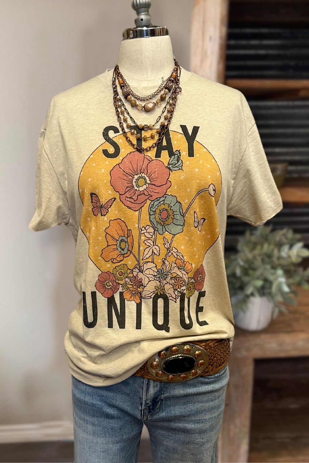 Stay Unique Cotton Tee