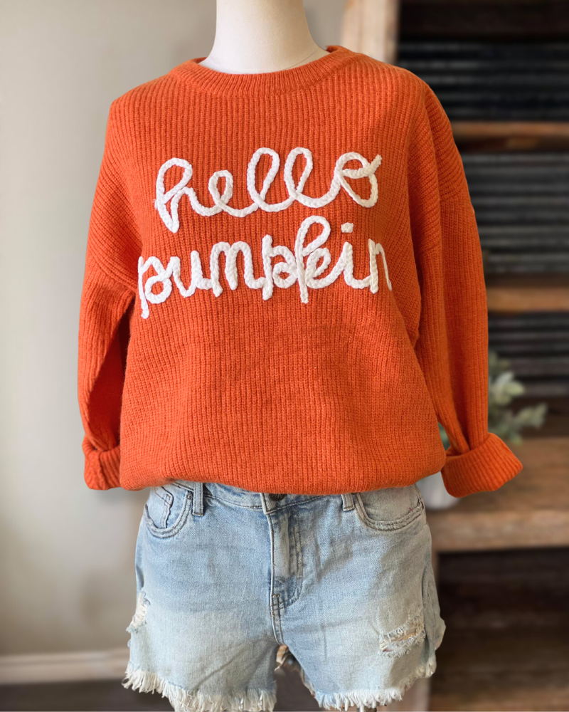 Hello Pumpkin Sweater