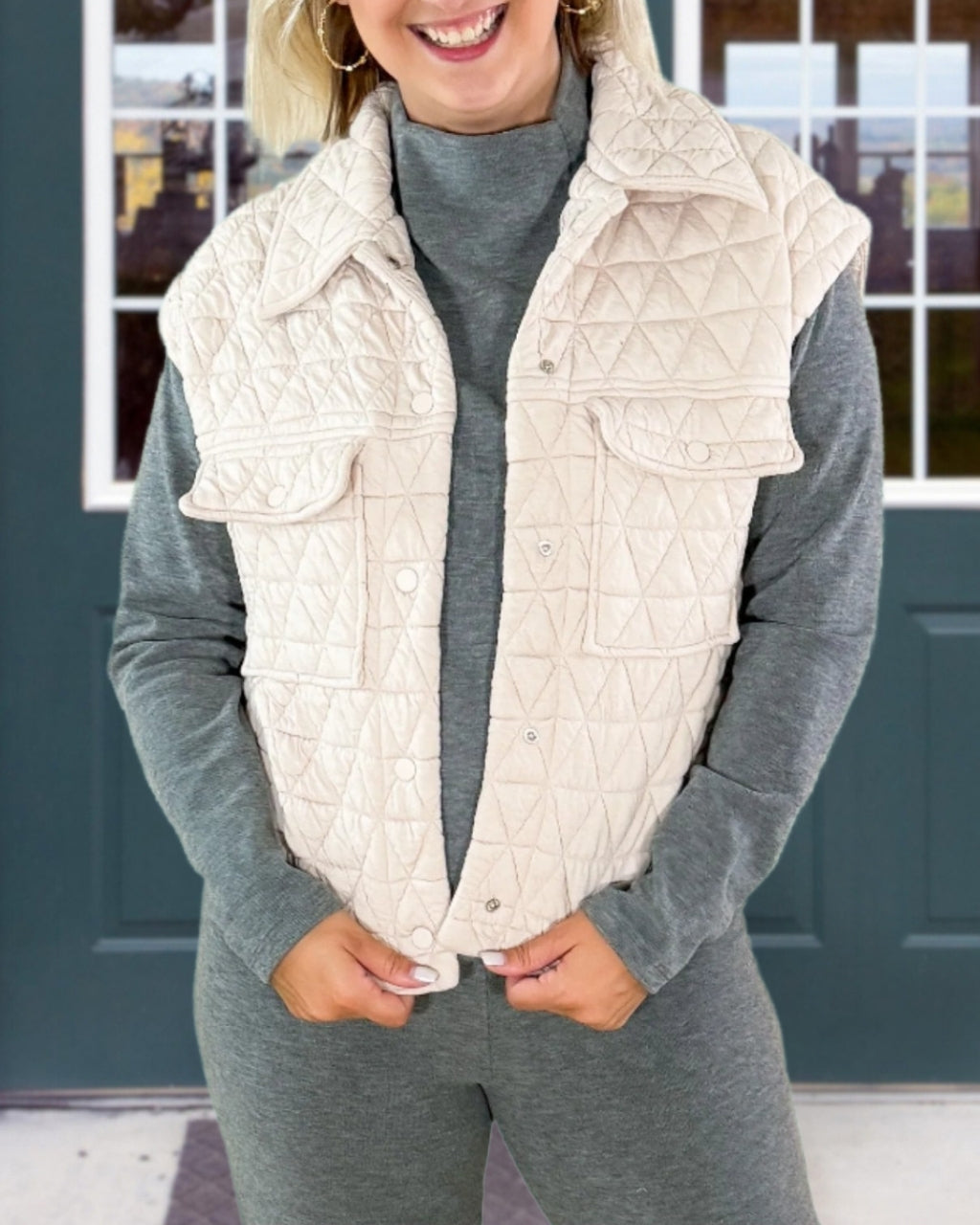 Triangle Quilted Vest