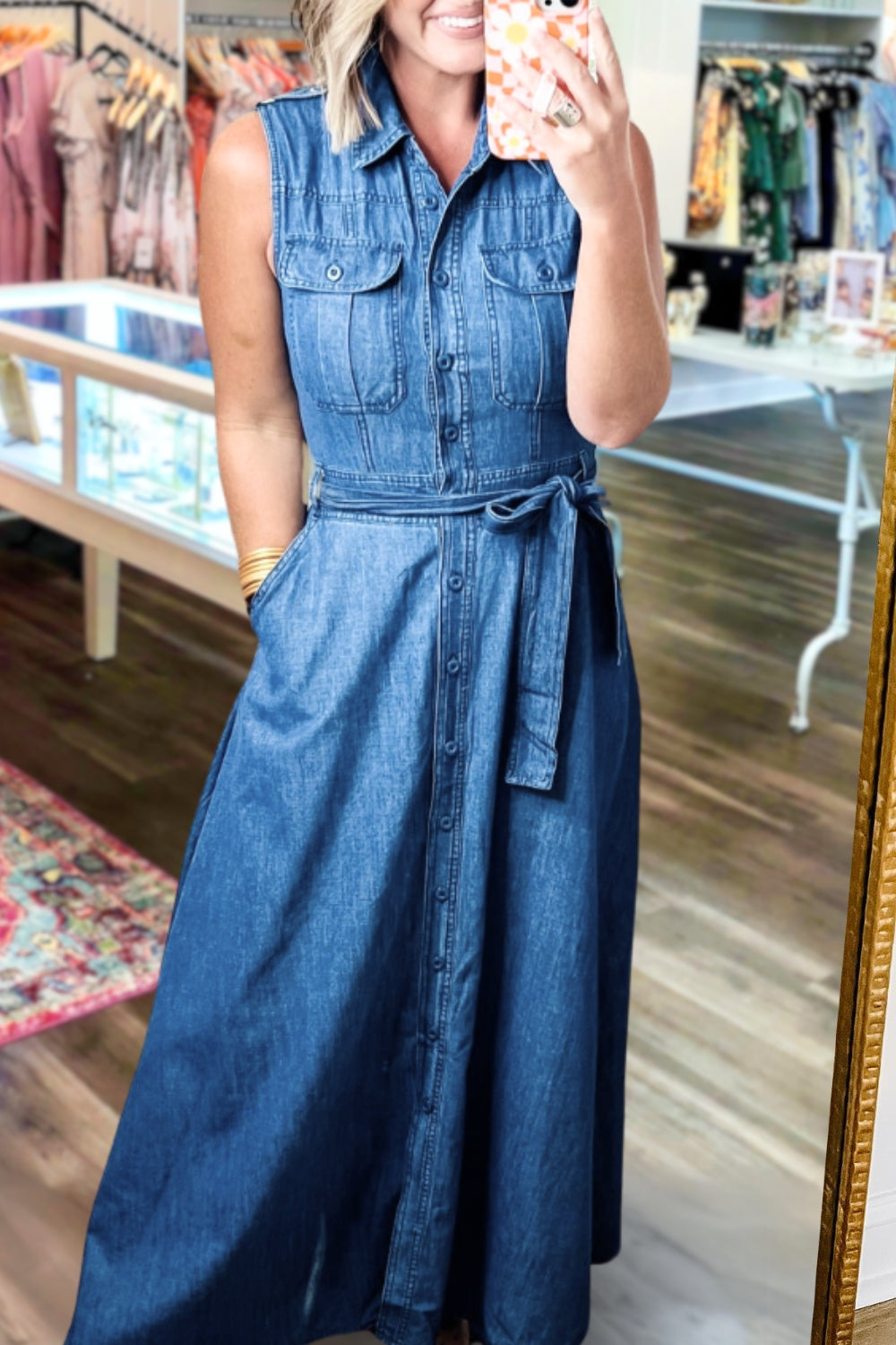 Day Out Denim Maxi Dress