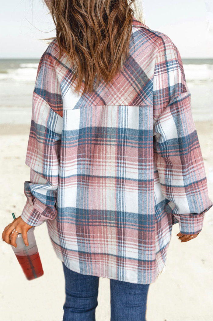 Pink Plaid Shirt