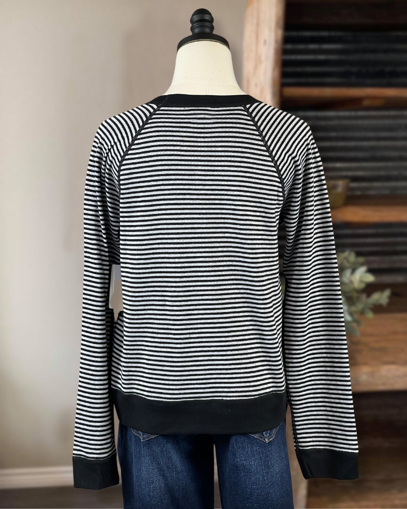 Striped Knit Pullover