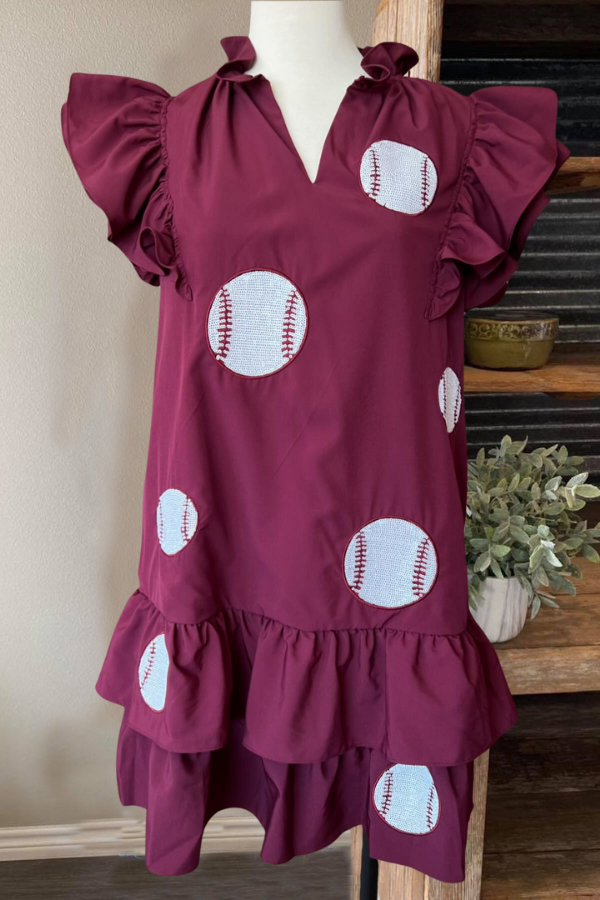 Baseball Fan Sequin Dress