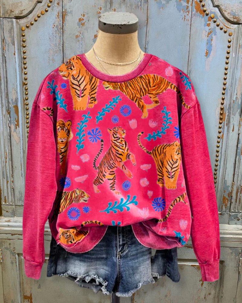 Playful Tiger Sweatshirt