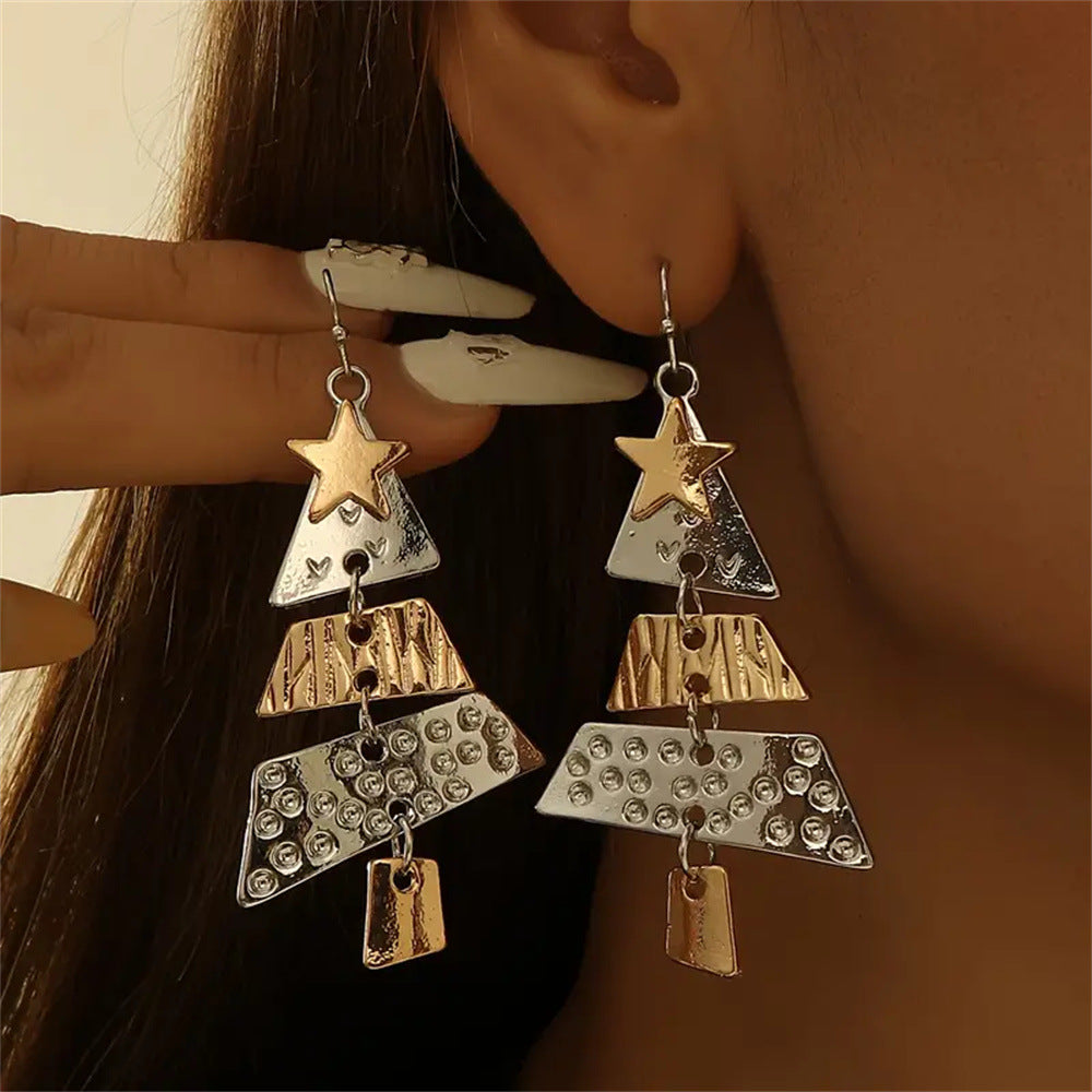 Christmas Tree Statement Earrings