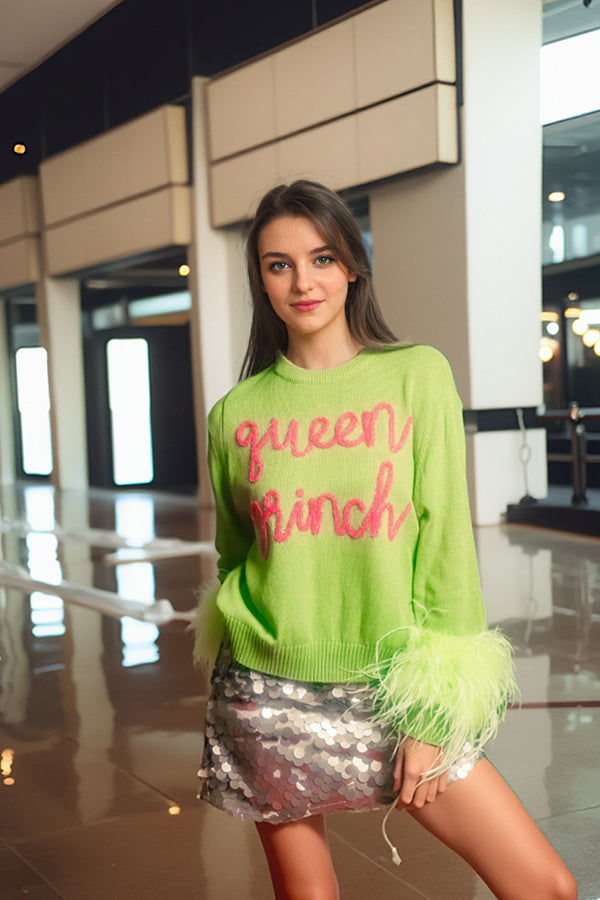 Grinch Feathers Sweatershirt